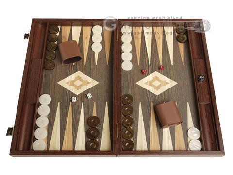Castle Large Table Game Natural Wood Backgammon Handmade 520x570mm Nardy 3kg NEW