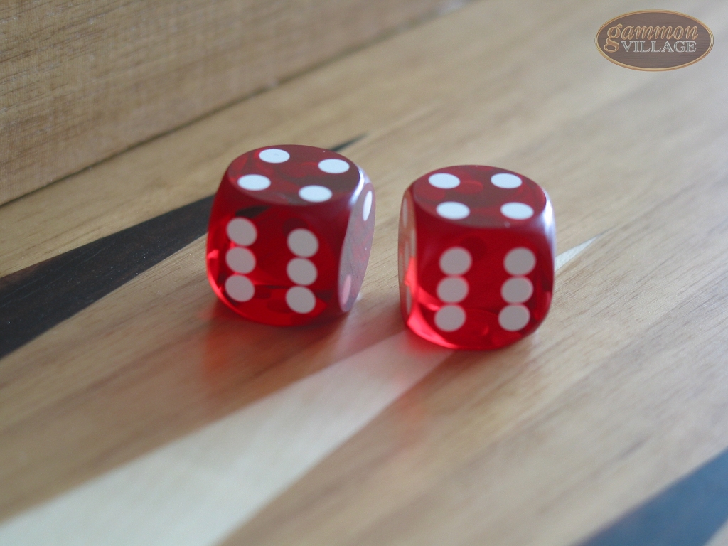 Precision Dice Ruby Red 1/2 in. 1 pair (2 die) Backgammon